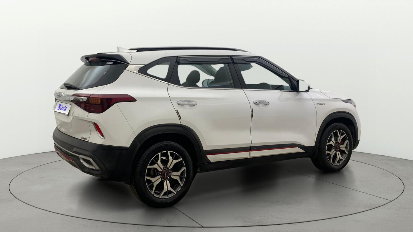2021 KIA SELTOS GTX PLUS DCT 1.4 PETROL, Petrol, Automatic, 1,38,369 km, Right Back Diagonal
