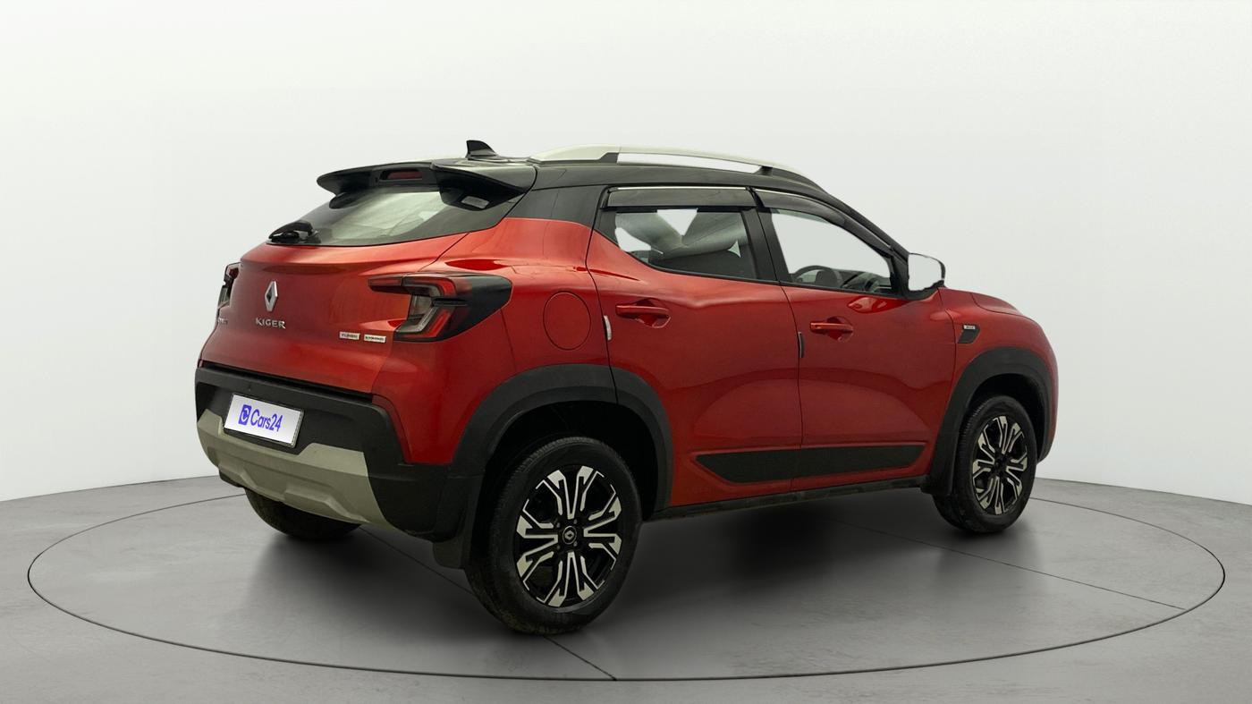 2021 Renault Kiger RXZ TURBO CVT DUAL TONE, Petrol, Automatic, 18,004 km, Right Back Diagonal
