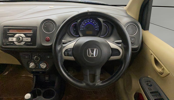 2015 Honda Brio S MT, Petrol, Manual, 39,212 km, Steering Wheel Close Up