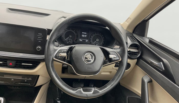 2022 Skoda SLAVIA AMBITION 1.0L TSI AT, Petrol, Automatic, 36,756 km, Steering Wheel Close Up