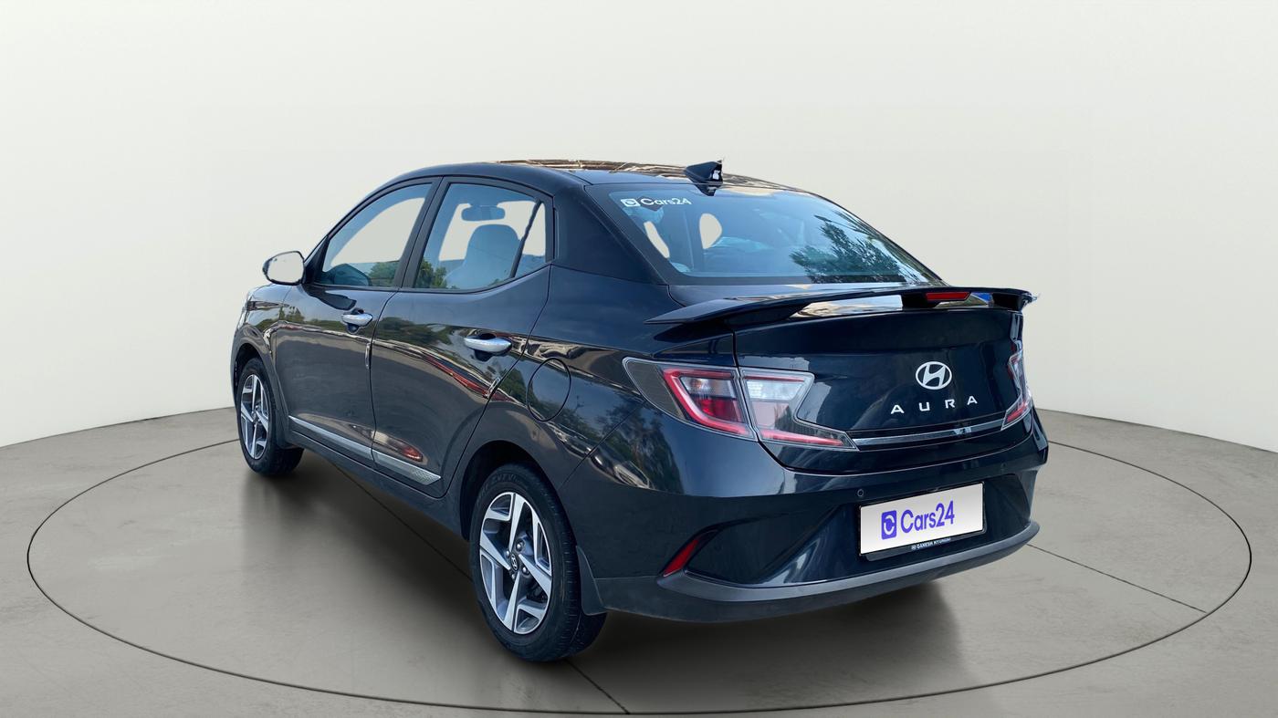 2024 Hyundai AURA SX 1.2 CNG, CNG, Manual, 27,116 km, Left Back Diagonal