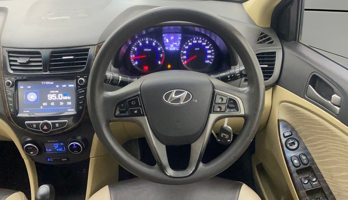2016 Hyundai Verna 1.6 VTVT SX AT, Petrol, Automatic, 60,245 km, Steering Wheel Close Up