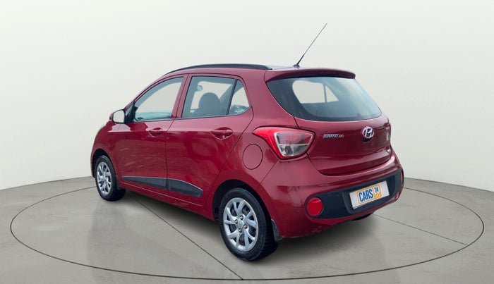 2017 Hyundai Grand i10 SPORTZ (O) 1.2 KAPPA VTVT, Petrol, Manual, 76,949 km, Left Back Diagonal