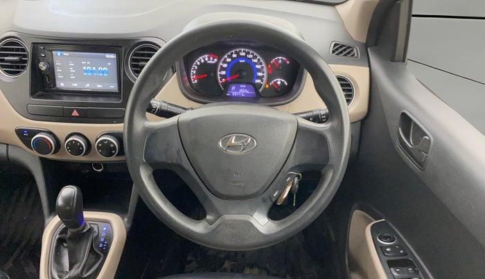 2017 Hyundai Grand i10 MAGNA AT 1.2 KAPPA VTVT, Petrol, Automatic, 33,435 km, Steering Wheel Close Up