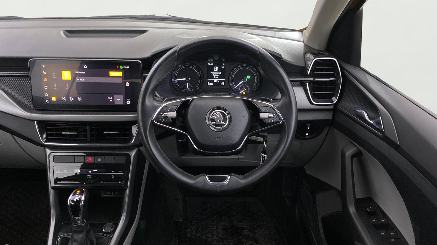 2021 Skoda KUSHAQ AMBITION 1.0L TSI AT, Petrol, Automatic, 45,058 km, Steering Wheel Close Up