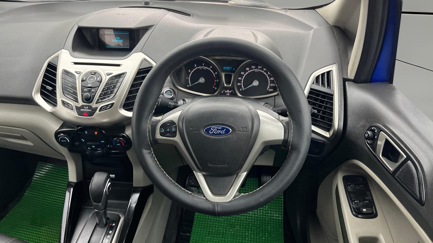 2015 Ford Ecosport TITANIUM 1.5L PETROL AT, Petrol, Automatic, 1,04,327 km, Steering Wheel Close Up