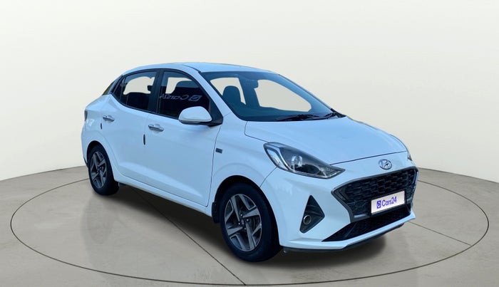 2020 Hyundai AURA SX PLUS 1.2 AMT, CNG, Automatic, 1,03,686 km, Right Front Diagonal