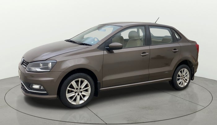 2016 Volkswagen Ameo HIGHLINE PLUS 1.5L AT 16 ALLOY, Diesel, Automatic, 1,32,884 km, Left Front Diagonal
