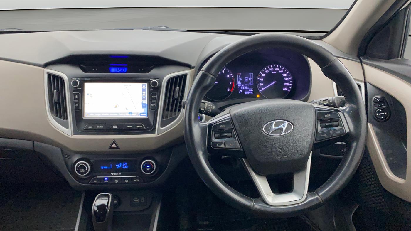 2017 Hyundai Creta SX PLUS AT 1.6 PETROL, Petrol, Automatic, 92,546 km, Steering Wheel Close Up