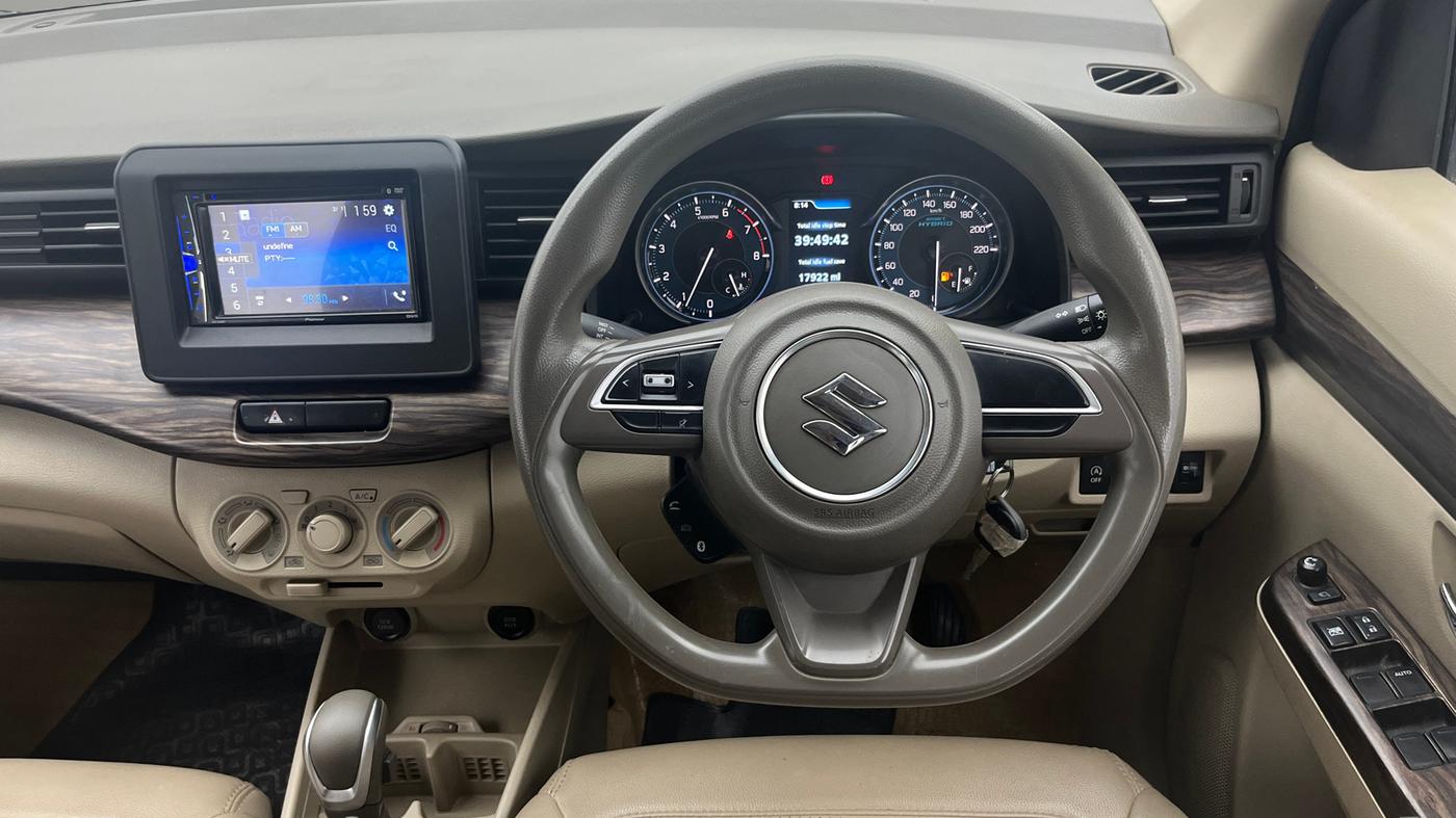2021 Maruti Ertiga VXI AT SHVS, Petrol, Automatic, 62,696 km, Steering Wheel Close Up