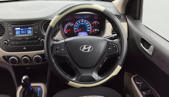 2014 Hyundai Grand i10 ASTA AT 1.2 KAPPA VTVT, Petrol, Automatic, 70,217 km, Steering Wheel Close Up