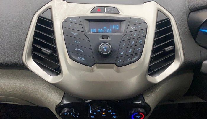 2014 Ford Ecosport TREND 1.5L DIESEL, Diesel, Manual, 92,281 km, Air Conditioner