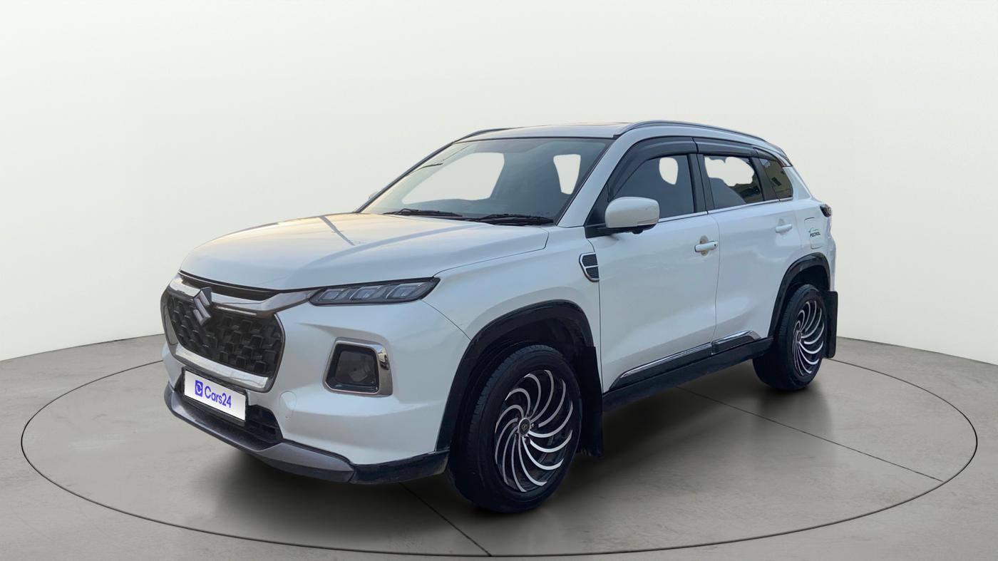 2023 Maruti Grand Vitara ALPHA PLUS HYBRID ECVT, Hybrid, Automatic, 1,15,201 km, Left Front Diagonal