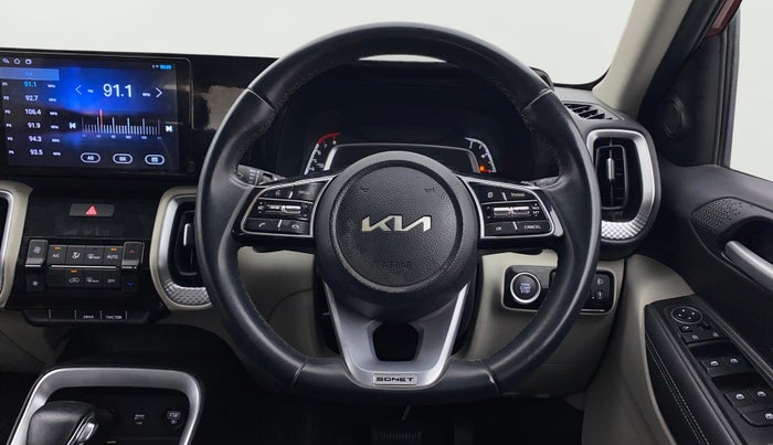 2021 KIA SONET HTX 1.0 DCT, Petrol, Automatic, 43,353 km, Steering Wheel Close Up