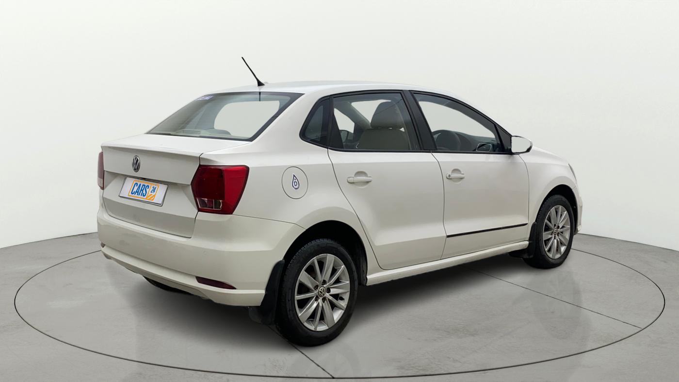 2017 Volkswagen Ameo HIGHLINE DSG 1.5 DIESEL , Diesel, Automatic, 1,00,607 km, Right Back Diagonal