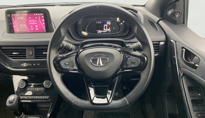 2021 Tata NEXON XZ PLUS (O) PETROL DARK EDITION, Petrol, Manual, 19,282 km, Steering Wheel Close Up