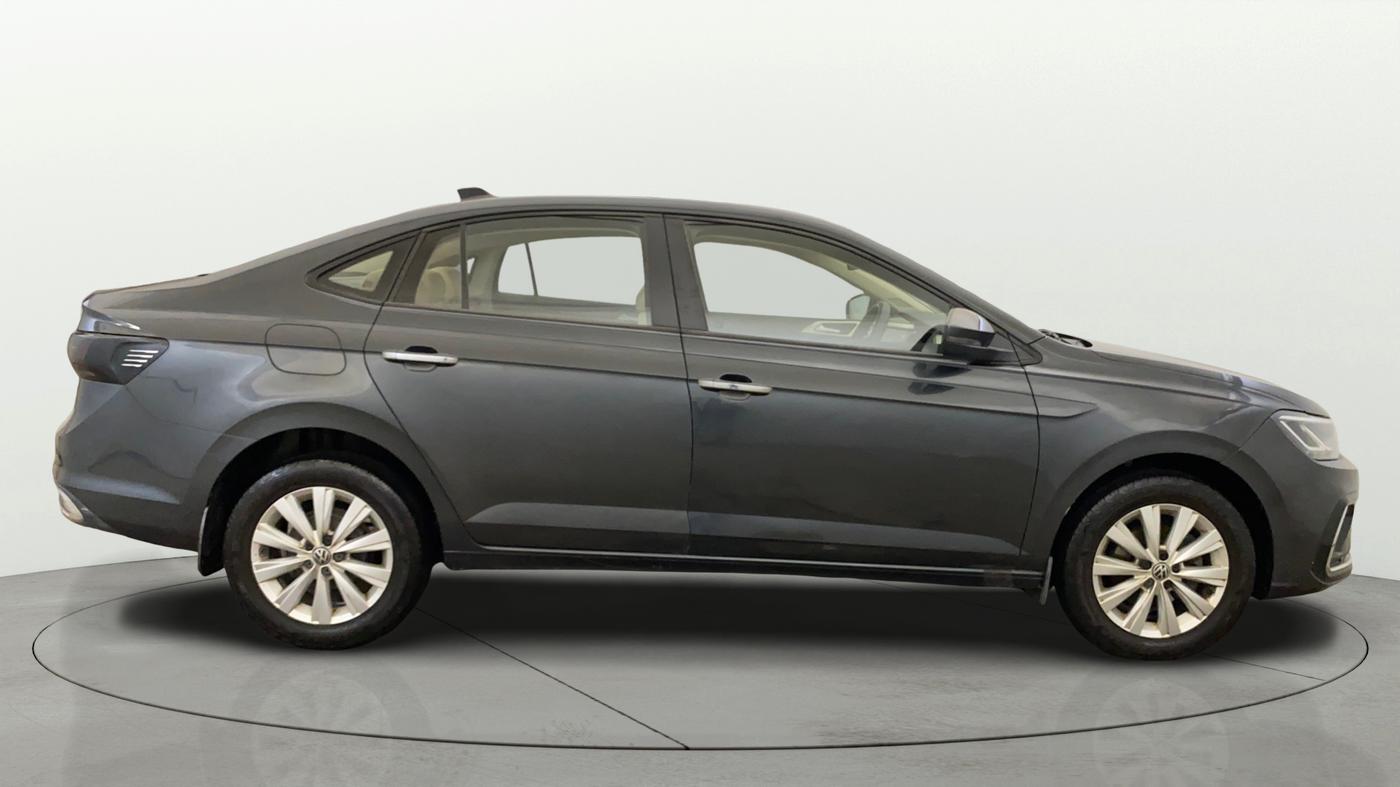 2022 Volkswagen VIRTUS HIGHLINE TSI 1.0 AT, Petrol, Automatic, 37,536 km, Right Side View
