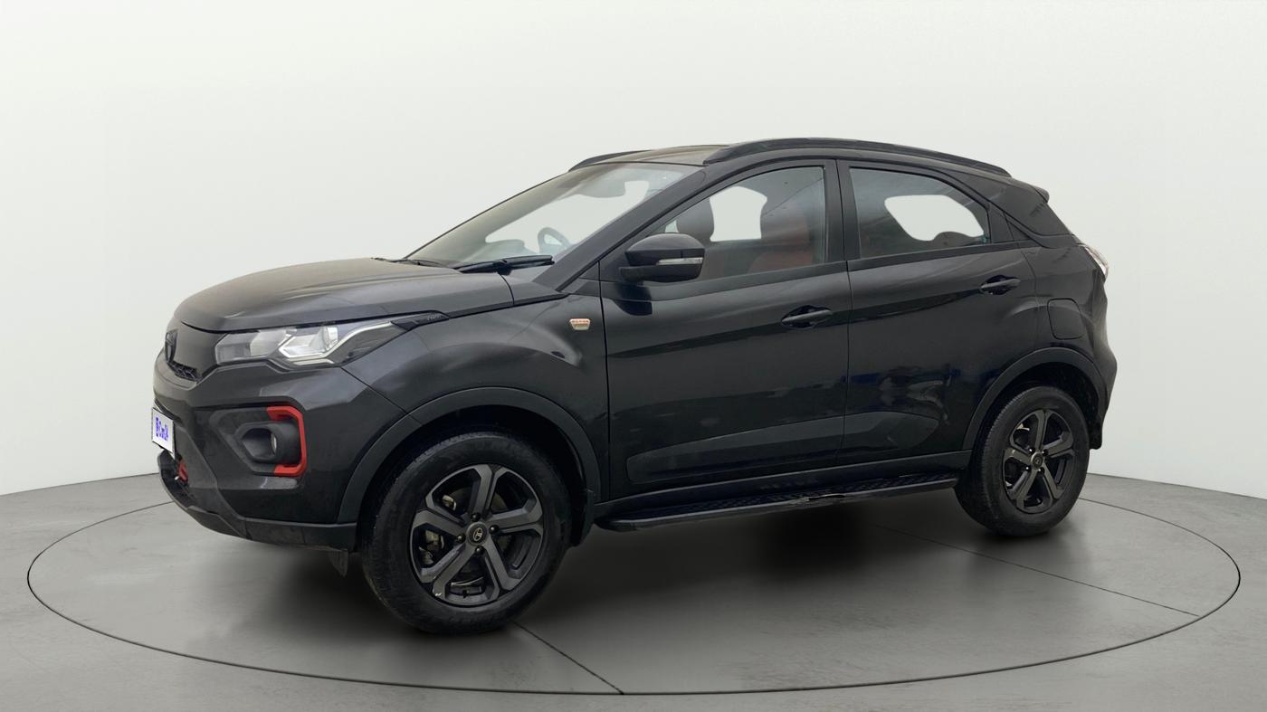 2023 Tata NEXON XZ PLUS LUX SUNROOF RED DARK PETROL, Petrol, Manual, 46,390 km, Left Front Diagonal