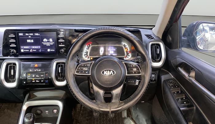 2020 KIA SONET HTK PLUS 1.2, Petrol, Manual, 1,36,014 km, Steering Wheel Close Up