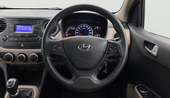 2016 Hyundai Grand i10 SPORTZ 1.2 KAPPA VTVT, Petrol, Manual, 27,521 km, Steering Wheel Close Up