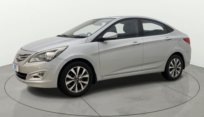 2015 Hyundai Verna FLUIDIC 4S 1.6 VTVT S(O), Petrol, Manual, 1,20,871 km, Left Front Diagonal