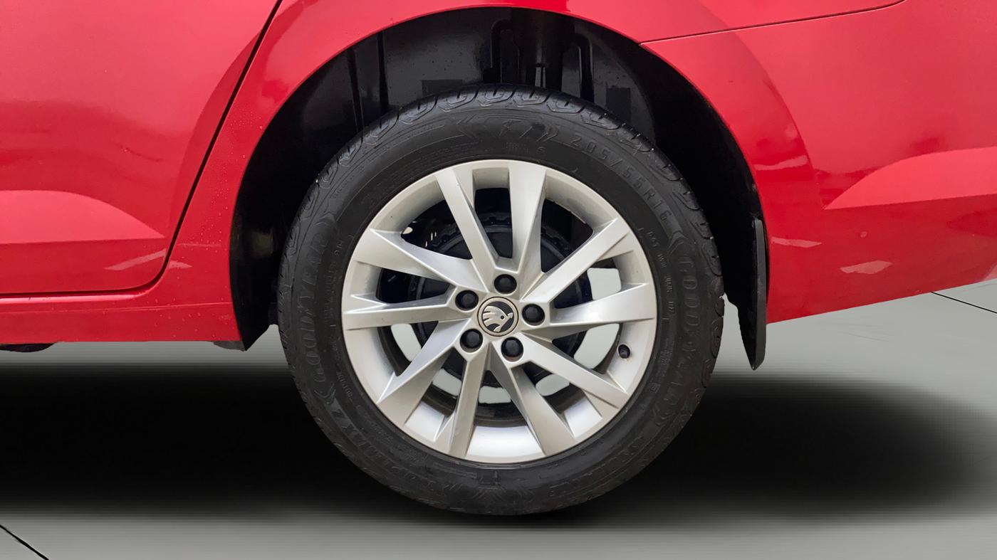 2022 Skoda SLAVIA AMBITION 1.0L TSI AT, Petrol, Automatic, 46,095 km, Left Rear Wheel
