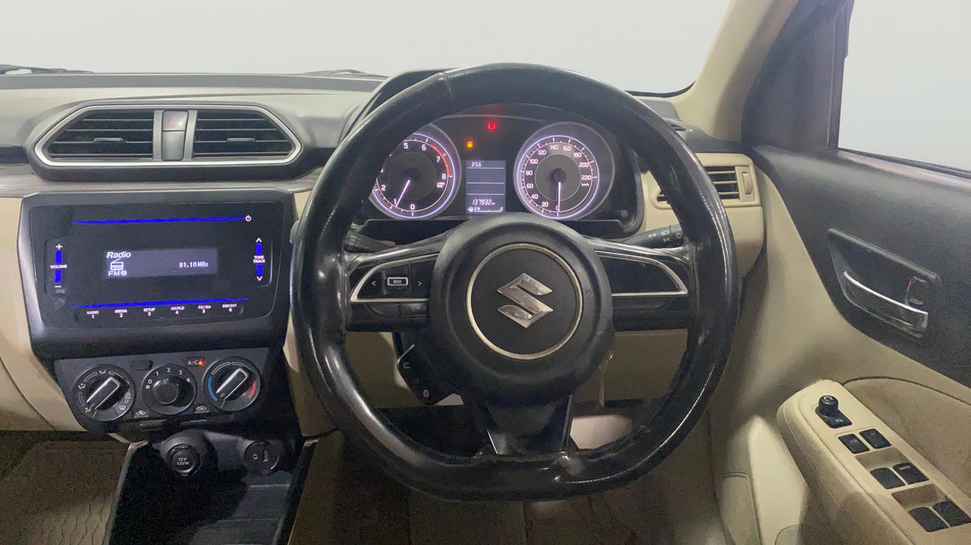 2021 Maruti Dzire VXI, Petrol, Manual, 1,37,911 km, Steering Wheel Close Up