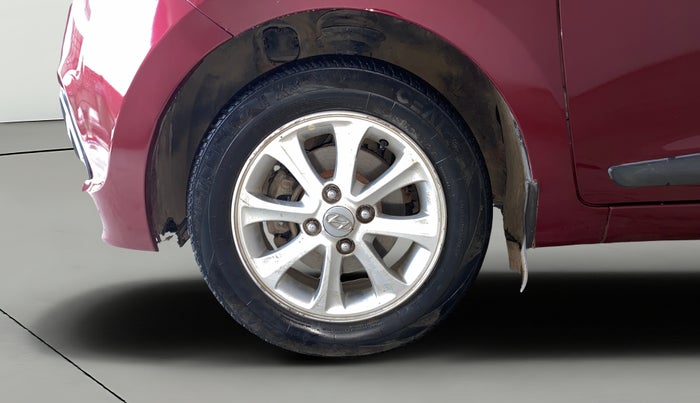 2014 Hyundai Grand i10 ASTA (O) 1.2 KAPPA VTVT, CNG, Manual, 75,911 km, Left Front Wheel