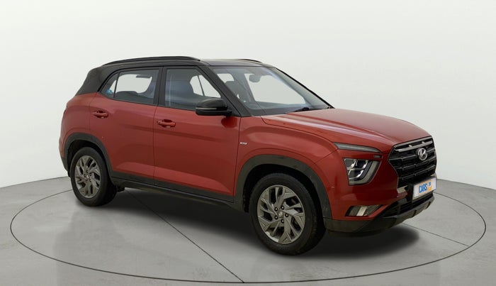 2020 Hyundai Creta SX (O) 1.4 TURBO DCT DUAL TONE, Petrol, Automatic, 65,875 km, Right Front Diagonal
