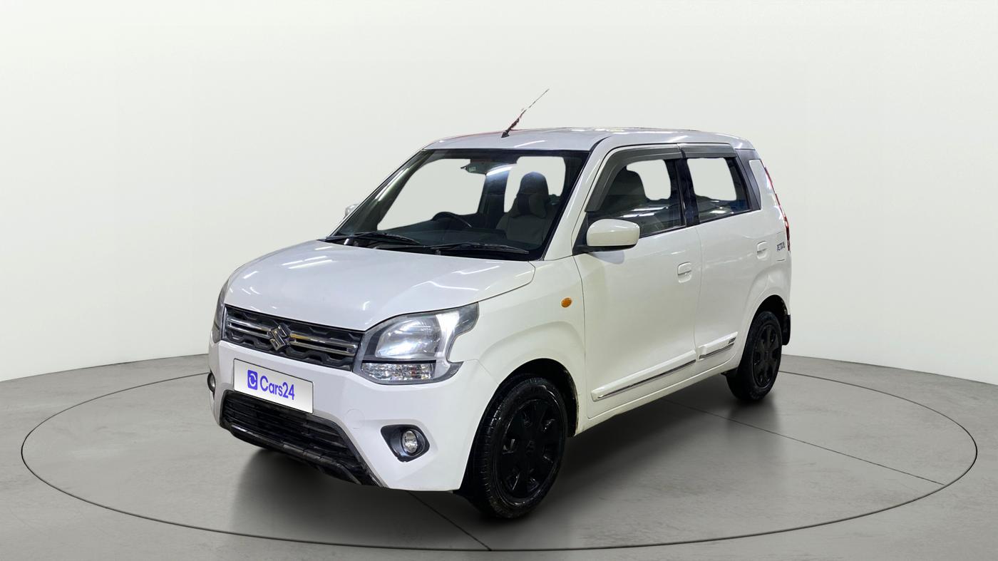 2019 Maruti New Wagon-R VXI 1.0 AMT, Petrol, Automatic, 1,13,112 km, Left Front Diagonal