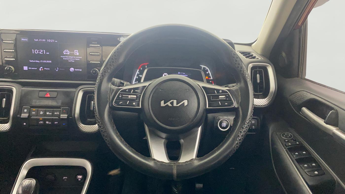 2023 KIA SONET HTK PLUS 1.5, Diesel, Manual, 1,11,607 km, Steering Wheel Close Up
