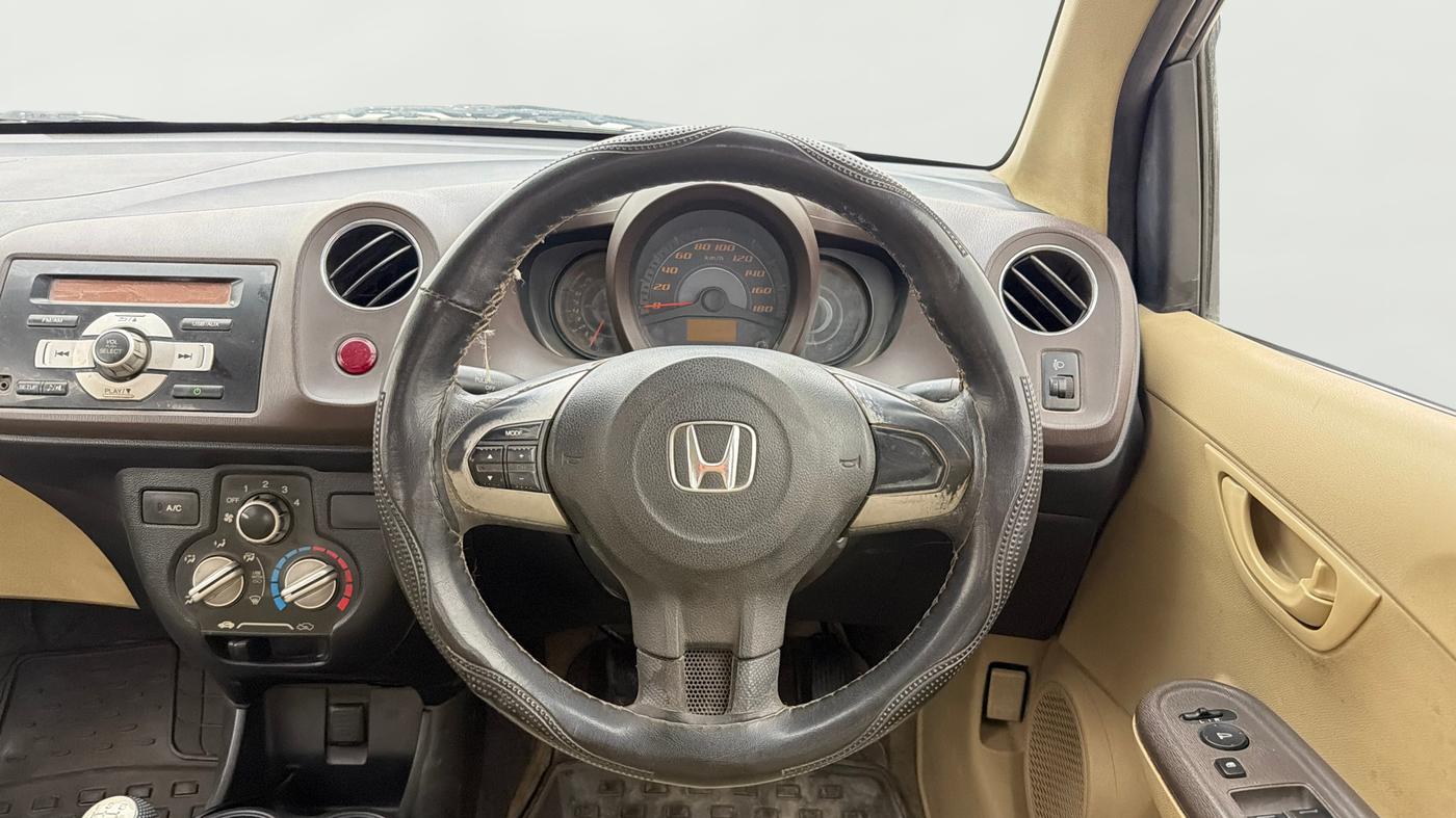 2013 Honda Amaze 1.2L I-VTEC S, Petrol, Manual, 65,948 km, Steering Wheel Close Up