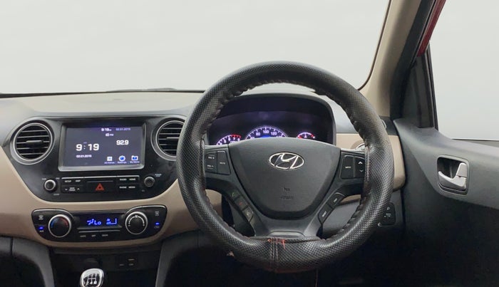 2017 Hyundai Grand i10 ASTA 1.2 KAPPA VTVT, Petrol, Manual, 1,02,242 km, Steering Wheel Close Up