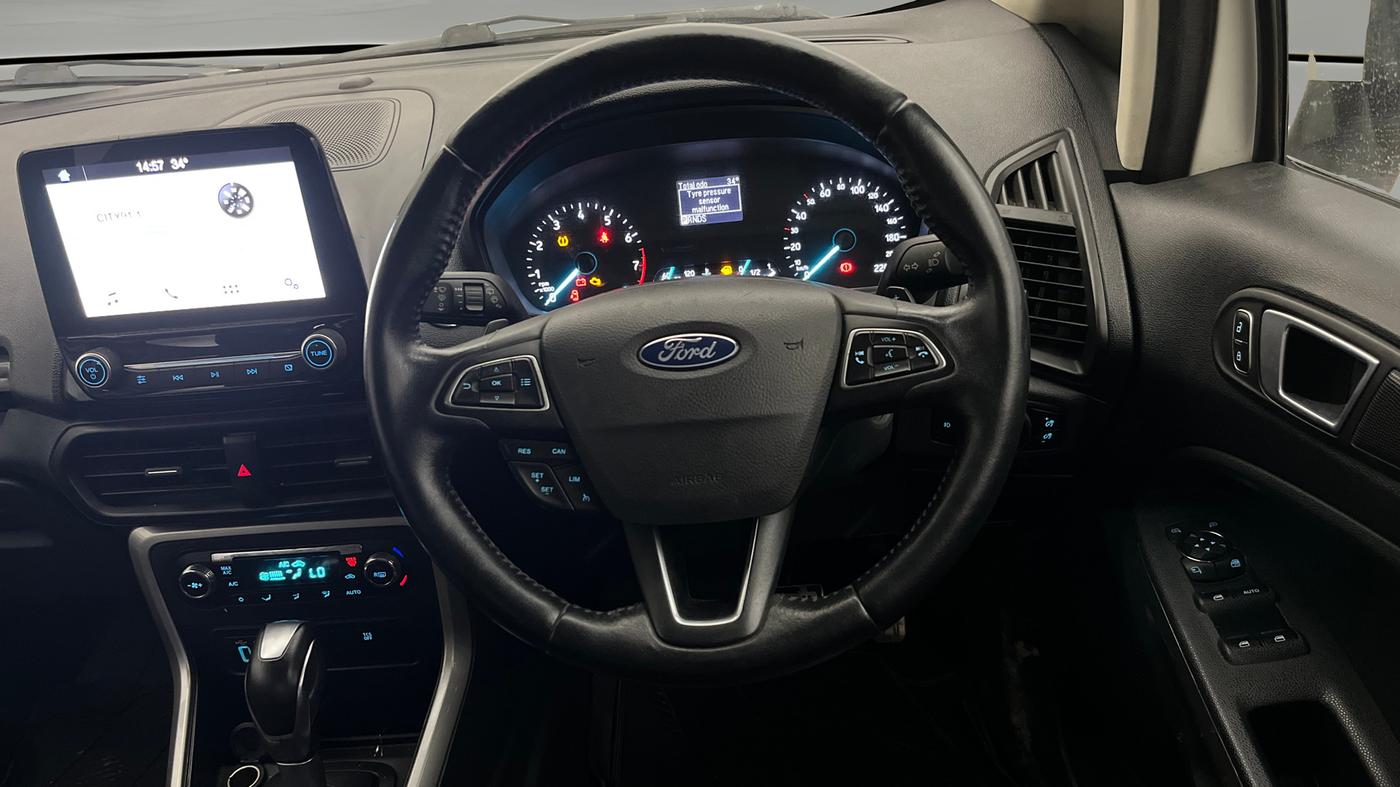 2018 Ford Ecosport TITANIUM + 1.5L PETROL AT, Petrol, Automatic, 73,196 km, Steering Wheel Close Up