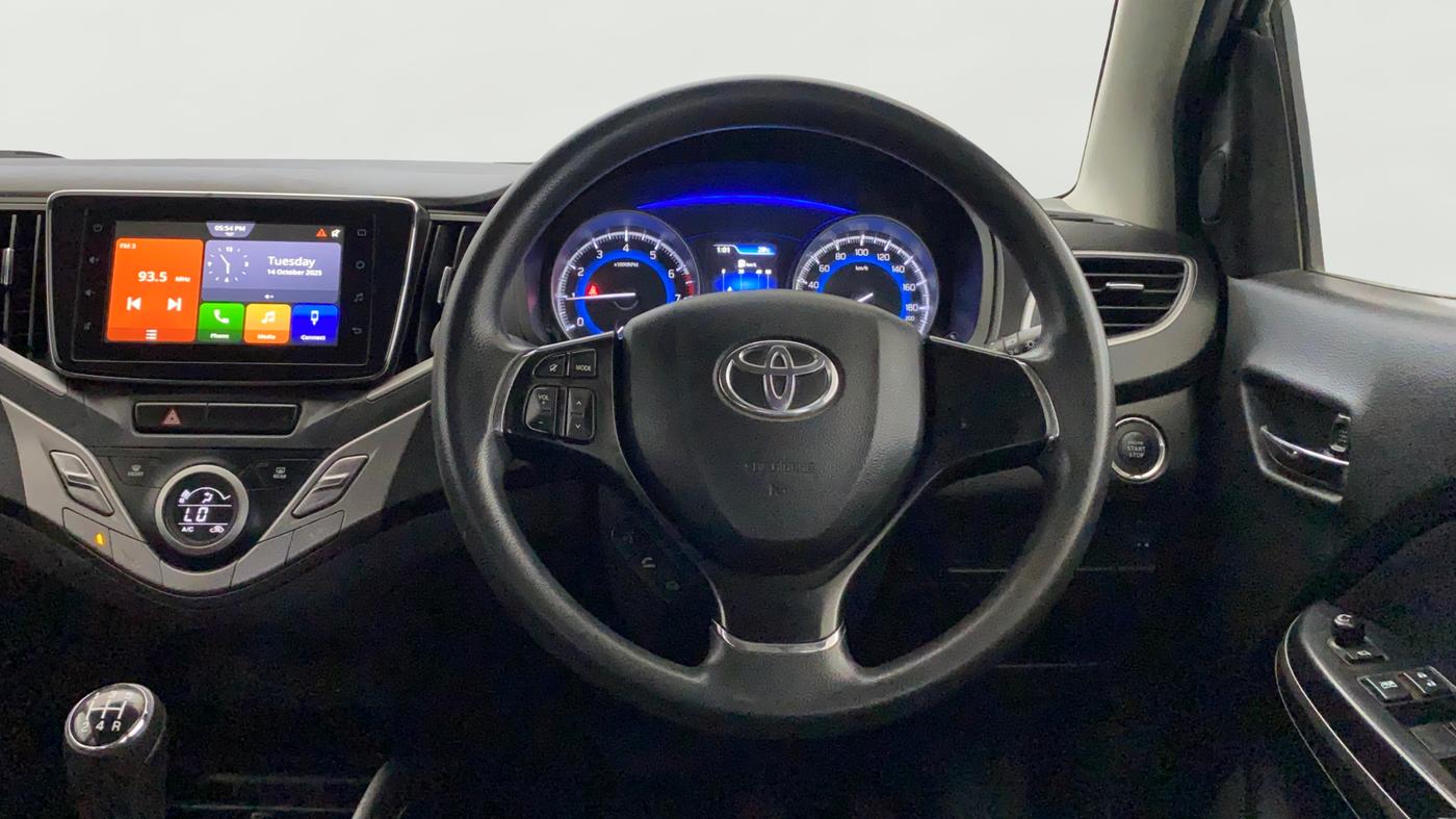 2021 Toyota Glanza G, Petrol, Manual, 28,518 km, Steering Wheel Close Up