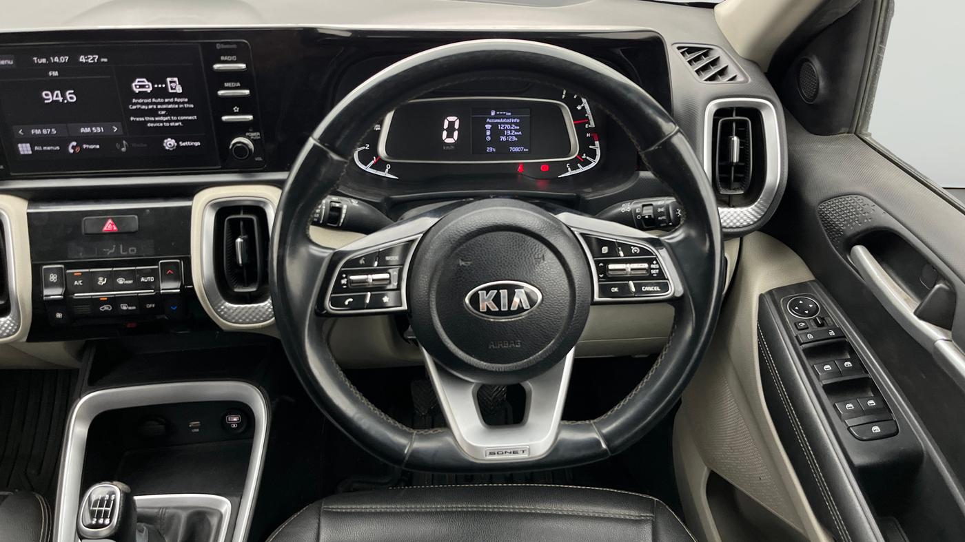 2021 KIA SONET HTX 1.5, Diesel, Manual, 70,806 km, Steering Wheel Close Up