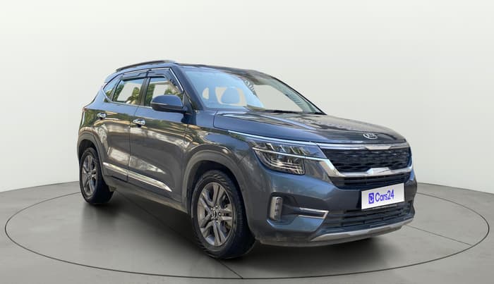 2020 KIA SELTOS HTX 1.5 PETROL, Petrol, Manual, 1,05,591 km, Right Front Diagonal