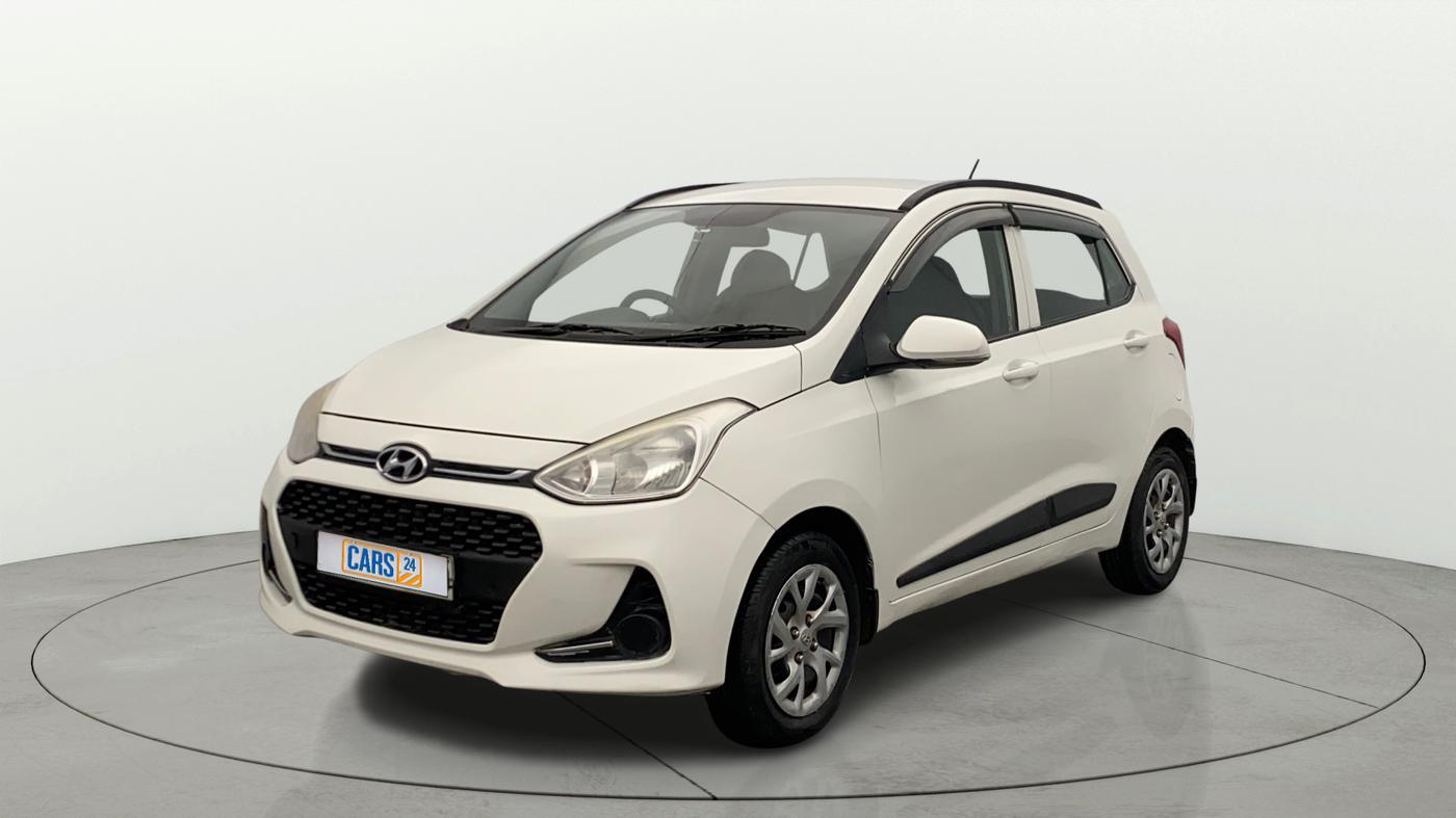 2018 Hyundai Grand i10 SPORTZ 1.2 KAPPA VTVT, Petrol, Manual, 77,436 km, Left Front Diagonal