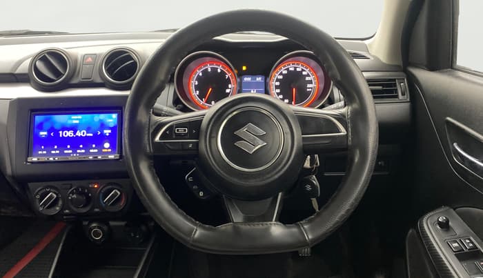 2021 Maruti Swift VXI AMT, Petrol, Automatic, 22,600 km, Steering Wheel Close Up
