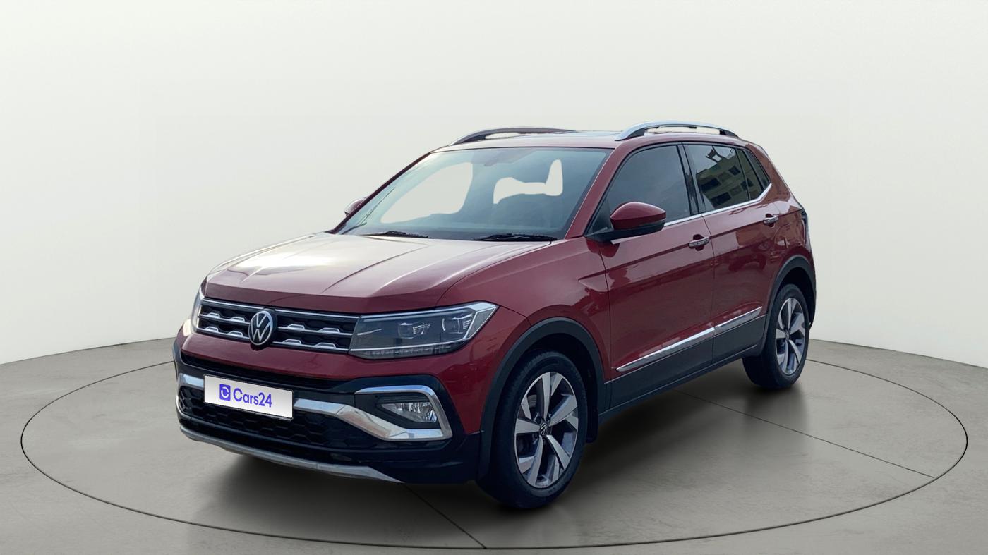 2021 Volkswagen TAIGUN TOPLINE 1.0 TSI MT, Petrol, Manual, 1,02,490 km, Left Front Diagonal