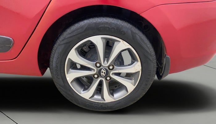 2014 Hyundai Xcent SX AT 1.2 (O), Petrol, Automatic, 1,07,526 km, Left Rear Wheel