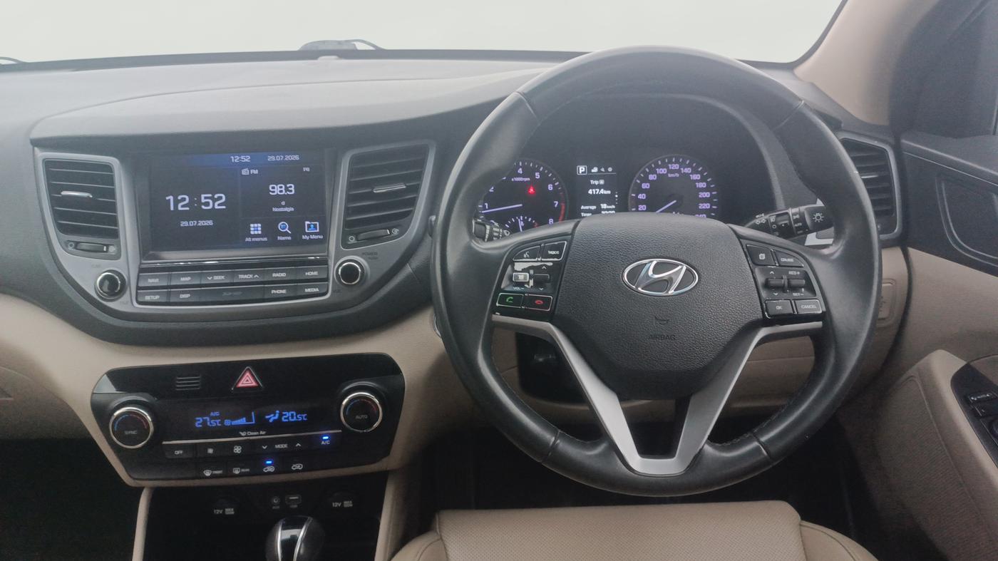 2018 Hyundai Tucson GLS 2WD AT PETROL, Petrol, Automatic, 88,054 km, Steering Wheel Close Up