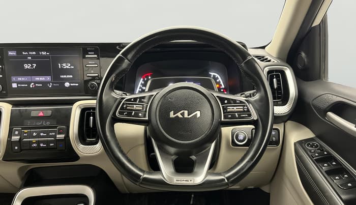 2021 KIA SONET HTX 1.0 IMT, Petrol, Manual, 36,427 km, Steering Wheel Close Up