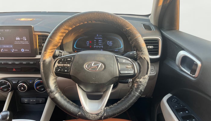 2022 Hyundai VENUE S(O) 1.2, Petrol, Manual, 1,31,745 km, Steering Wheel Close Up