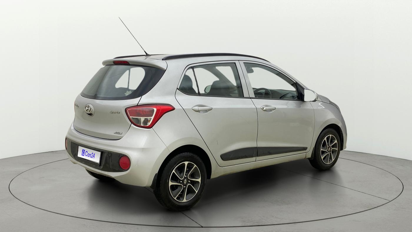 2017 Hyundai Grand i10 SPORTZ (O) AT 1.2 KAPPA VTVT, Petrol, Automatic, 67,117 km, Right Back Diagonal