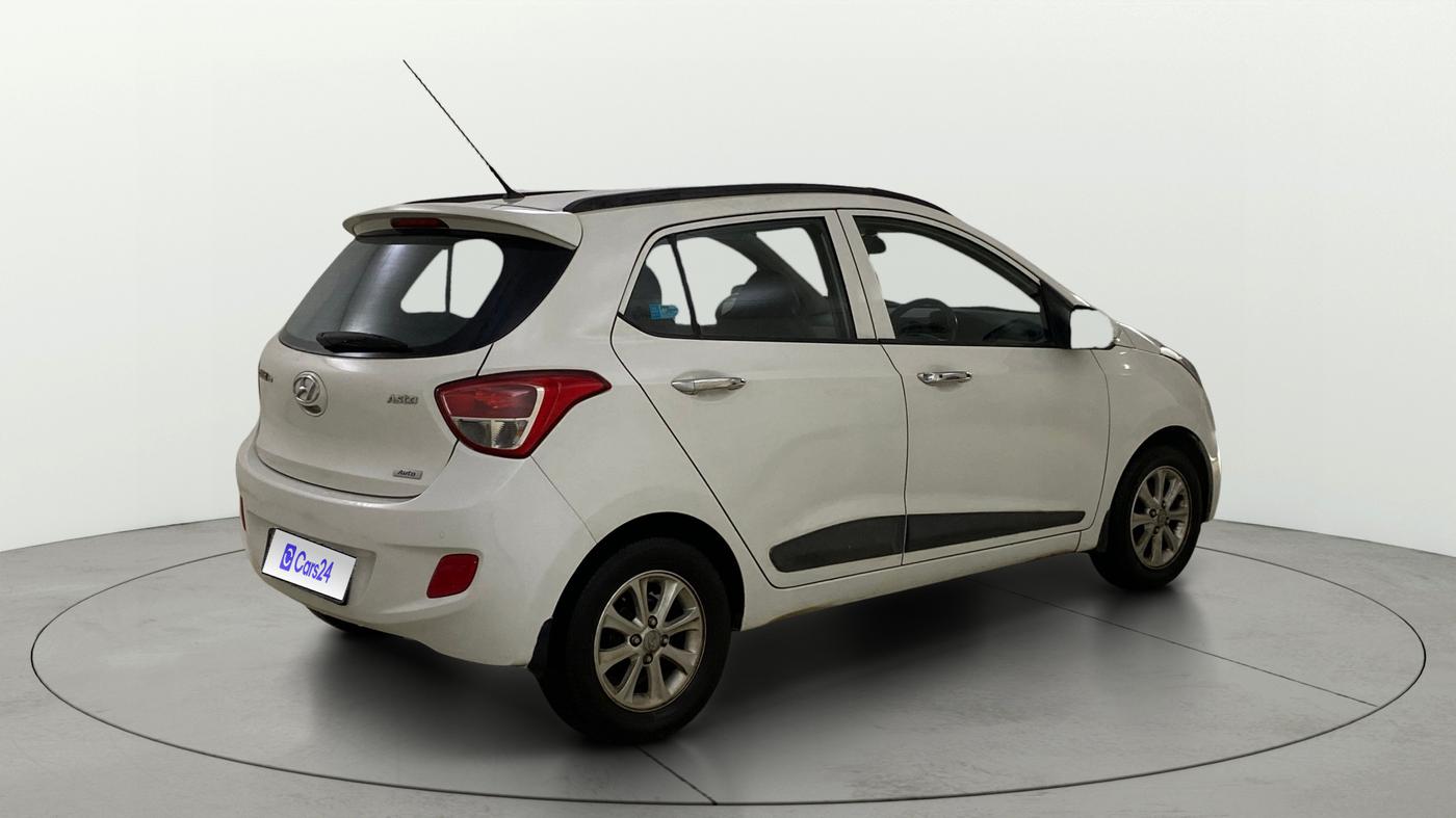 2016 Hyundai Grand i10 ASTA AT 1.2 KAPPA VTVT, Petrol, Automatic, 24,850 km, Right Back Diagonal