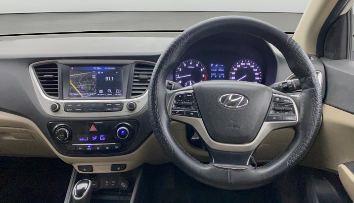 2019 Hyundai Verna 1.6 VTVT SX (O) AT, Petrol, Automatic, 98,649 km, Steering Wheel Close Up