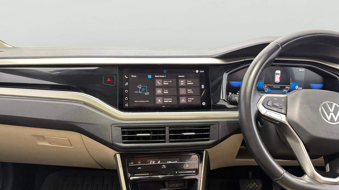 2023 Volkswagen VIRTUS TOPLINE TSI 1.0 AT, Petrol, Automatic, 38,311 km, Air Conditioner