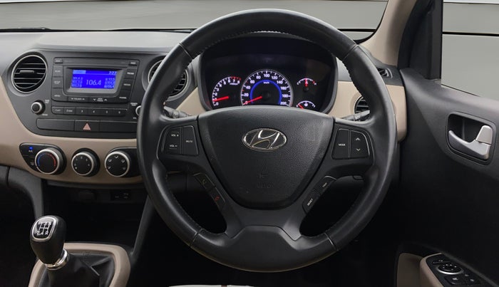 2016 Hyundai Grand i10 ASTA 1.2 KAPPA VTVT, Petrol, Manual, 75,766 km, Steering Wheel Close Up
