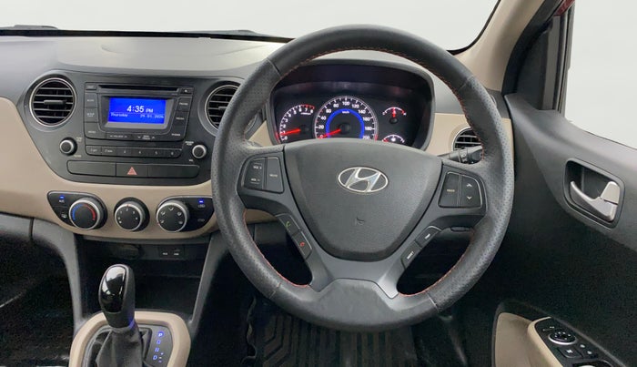 2015 Hyundai Grand i10 ASTA AT 1.2 KAPPA VTVT, Petrol, Automatic, 45,488 km, Steering Wheel Close Up